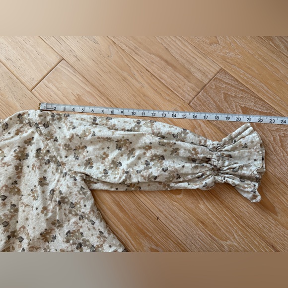 Something‎ Navy linen top pants size XL Lagenlook Earthy Old Money Boho floral - Picture 14 of 15